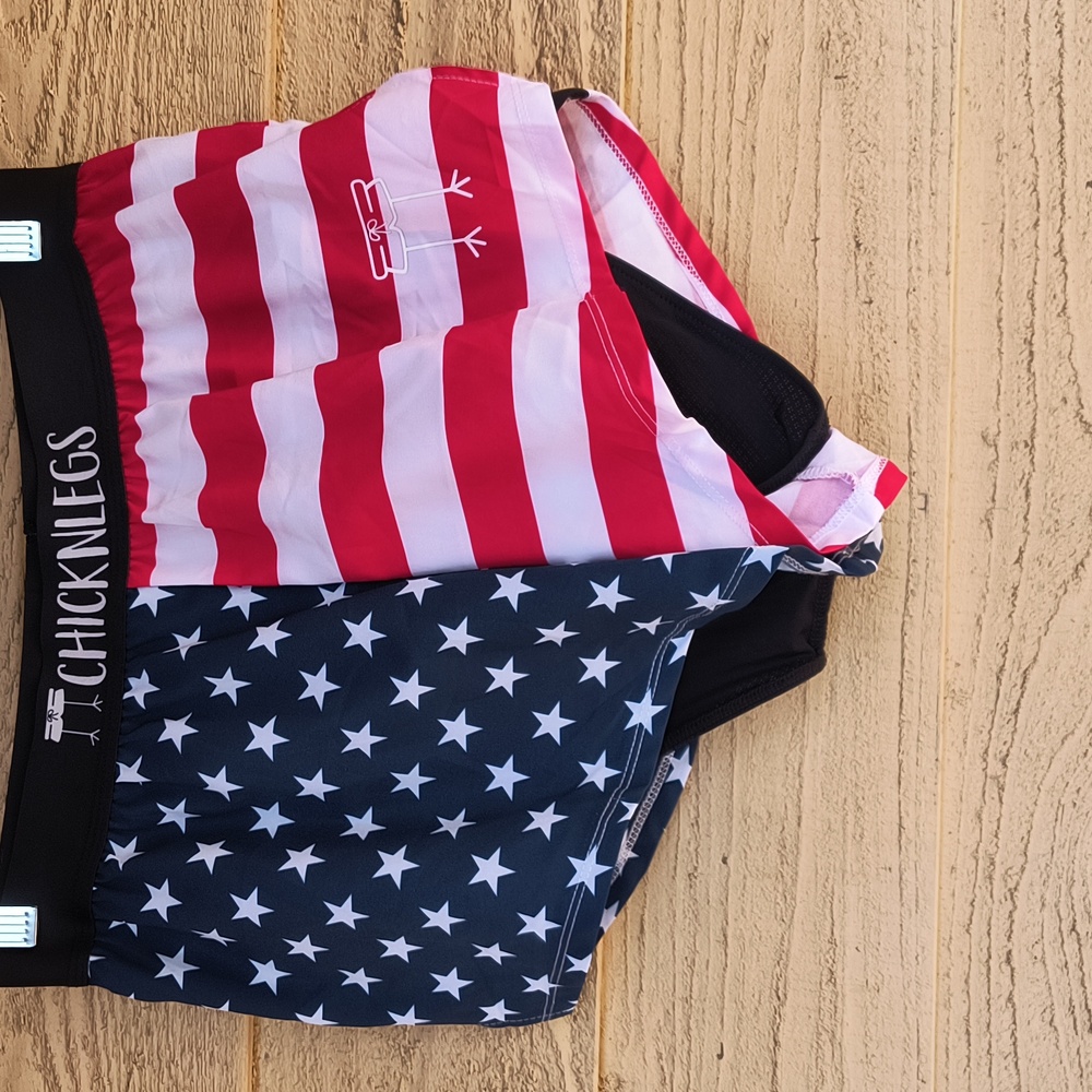 ChicknLegs Men's USA 2" Split Shorts - Picture 2 of 12